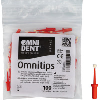 Omnitips - 100 darabos csomag, piros - 25656