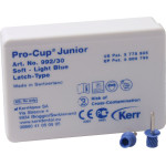 Pro-Cup Junior, polírozó, puha, világoskék, Latch-Type, 30 darab