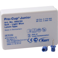 Pro-Cup Junior, polírozó, puha, világoskék, Latch-Type, 30 darab
