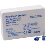 Pro-Cup Junior, polírozó, puha, világoskék, Latch-Type, 120 darab