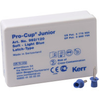 Pro-Cup Junior, polírozó, puha, világoskék, Latch-Type, 120 darab