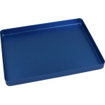 Norm-Tray Aluminium - 1 db, Boden ungelocht kék, mini, 18 x 14 cm - 20920012