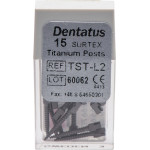 Classic Surtex Titan Wurzelstifte - Packung 15 Stück 11,8 mm, Ø 1,2 mm, Größe 2 - TST-L2