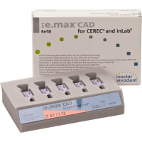 IPS e.max (CAD) (Sirona) (I 12) (Low Translucency) (A1), CAD/CAM-blokk (Kerámia), téglalap alakú, biokompatibilis, Üvegkerámia, 5 darab