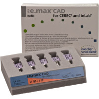 IPS e.max (CAD) (Sirona) (I 12) (Low Translucency) (B3), CAD/CAM-blokk (Kerámia), téglalap alakú, biokompatibilis, Üvegkerámia, 5 darab