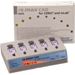 IPS e.max (CAD) (Sirona) (C 14) (Low Translucency) (B3), CAD/CAM-blokk (Kerámia), téglalap alakú, biokompatibilis, Üvegkerámia, 5 darab