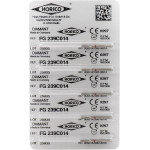 Diamant FG 239, gyémántcsiszoló, piros, ISO 014, 5 darab Diamant FG 239, gyémántcsiszoló, piros, ISO 014, 5 darab