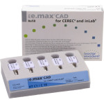IPS e.max (CAD) (Sirona) (C 14) (High Translucency) (C1), CAD/CAM-blokk (Kerámia), téglalap alakú, biokompatibilis, Üvegkerámia, 5 darab
