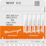 Diamanten 861KF, gyémántcsiszoló, piros, ISO 012, FG, 5 darab