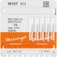 Diamanten 861KF, gyémántcsiszoló, piros, ISO 012, FG, 5 darab