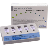 IPS e.max (CAD) (Sirona) (C 14) (High Translucency) (C3), CAD/CAM-blokk (Kerámia), téglalap alakú, biokompatibilis, Üvegkerámia, 5 darab