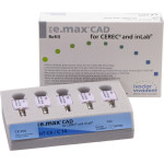 IPS e.max (CAD) (Sirona) (C 14) (High Translucency) (C4), CAD/CAM-blokk (Kerámia), téglalap alakú, biokompatibilis, Üvegkerámia, 5 darab
