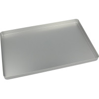 Norm-Tray Aluminium - 1 db, Boden ungelocht silber, 18 x 28 cm - 20620023