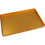 Norm-Tray Aluminium - 1 db, Boden ungelocht gold, 18 x 28 cm - 20620026