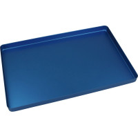 Norm-Tray Aluminium - 1 db, Boden ungelocht kék, 18 x 28 cm - 20620024
