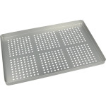 Norm-Tray Aluminium - 1 db, Boden gelocht silber, 18 x 28 cm - 20620028