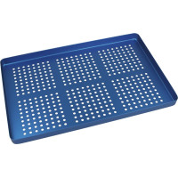 Norm-Tray Aluminium - 1 db, Boden gelocht kék, 18 x 28 cm - 20620029