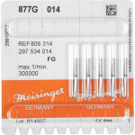 Diamanten 877, gyémántcsiszoló, zöld, ISO 014, FG, 5 darab
