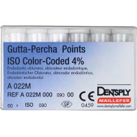 Guttapercha-csúcs (30 mm) (4 %) (ISO 90), ISO 90 fehér, Guttapercha, 30 mm, 60 darab Guttapercha-csúcs (30 mm) (4 %) (ISO 90), ISO 90 fehér, Guttapercha, 30 mm, 60 darab