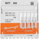 Diamanten 867, gyémántcsiszoló, piros, ISO 009, FG, 5 darab