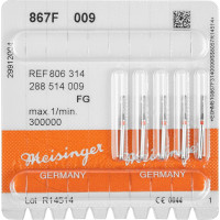 Diamanten 867, gyémántcsiszoló, piros, ISO 009, FG, 5 darab