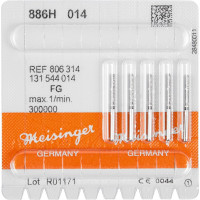 Diamanten 886, gyémántcsiszoló, fekete, ISO 014, FG, 5 darab