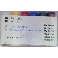 Guttapercha-csúcs (30 mm) (6 %) (ISO 15-40), ISO 15-40, Guttapercha, 30 mm, 20x6 darab Guttapercha-csúcs (30 mm) (6 %) (ISO 15-40), ISO 15-40, Guttapercha, 30 mm, 20x6 darab