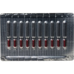 Dentsply Sirona (ISO 35), Idegtű, sterilizált, piros, Nemesacél, 21 mm, 10 darab