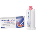 Mollosil Plus (Automix2), Alábélelo-anyag, Kartus, biokompatibilis, hidegre keményedik, A-szilikon (VPS), 50 ml, 1 darab