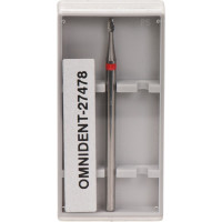 Omni (73), Labor frézer (Keresztfogazás), Kézidarab (HP, Ø 2,35 mm, ISO 104, 44,5 mm) ISO 14 finom, Keresztfogazás, Keményfém, 3,1 mm, 1 darab