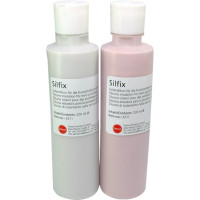 Silfix, Beágyazó massza, Üvegek, Végkeménység Shore A 70, addíciós térhálósító, A-szilikon (VPS), 200 ml, 2x1 darab Silfix, Beágyazó massza, Üvegek, Végkeménység Shore A 70, addíciós térhálósító, A-szilikon (VPS), 200 ml, 2x1 darab