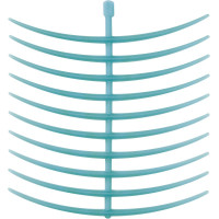 GEO Klammerprofile, 10-es csomag, Ringklammern, gebogen, selbstklebend