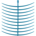 GEO Klammerprofile, 10-es csomag, Ringklammern, gebogen