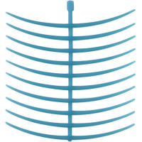 GEO Klammerprofile, 10-es csomag, Ringklammern, gebogen
