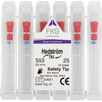 Hedström reszelő, flexibilis, SMG, 25 mm ISO 025, 6 darab