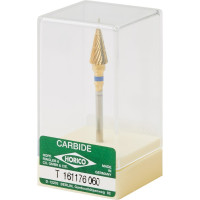 Titanium (257), Labor frézer (Egyszeru fogazás), Kézidarab (HP, Ø 2,35 mm, ISO 104, 44,5 mm) ISO 60 közepes, Egyszeru keresztvágatú fogazás - medium (ISO 176), Titánnitrid bevonatú keményfém, 14 mm, 1 darab