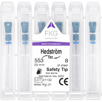 Hedström reszelő, flexibilis, SMG, 25 mm ISO 008, 6 darab