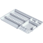 Einmaltrays - 400 darabos csomag, fehér - 253001