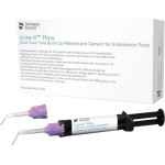 Core X flow, Csonkfelépíto anyag (Kompozit), Párhuzamos fecskendők, biokompatibilis, kettos keményedésu, Kompozit, 4,75 g, 4x1 darab