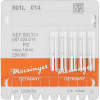Diamanten 801L, gyémántcsiszoló, kék, ISO 014, FG, 5 darab