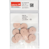 EXA Cerapol (6), Polírozó (Kerámia), szereletlen ISO 220 Korong, rózsaszín, Szilíciumkarbid- Szilikon, 20.000 f/p, 12 darab