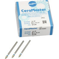 CeraMaster, Polírozó (Kerámia), Kézidarab (HP, Ø 2,35 mm, ISO 104, 44,5 mm) ISO 30 Mini-csúcs, gyémántozott, Szilikon, 3 darab