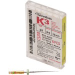 K3 NiTi-Feilen gyökércsatorna tágító, ISO 025, Taper.04, 25 mm, 6 darab