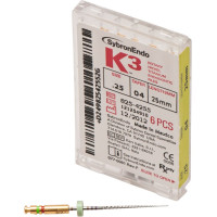 K3 NiTi-Feilen gyökércsatorna tágító, ISO 025, Taper.04, 25 mm, 6 darab