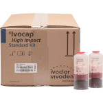 SR Ivocap High Impact (US-L) (Kit), Fogsor-műanyag, világoskék, erezett, Melegkötő műanyag, 50 darab