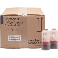 SR Ivocap High Impact (US-L) (Kit), Fogsor-műanyag, világoskék, erezett, Melegkötő műanyag, 50 darab
