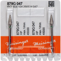 Diamanten 879, gyémántcsiszoló, zöld, ISO 047, HP, 2 darab