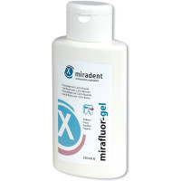 Mirafluor, Profilaxis-preparátum, Üveg, Eperízű, fluoridtartalmú, Gél: 1,23%, 250 ml, 1 darab