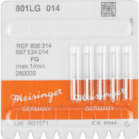Diamanten 801L, gyémántcsiszoló, zöld, ISO 014, FG, 5 darab