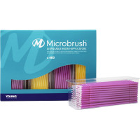 Microbrush® Applikatoren Plus Serie - 400 darabos csomag, rózsaszín/sárga, fein - PF400